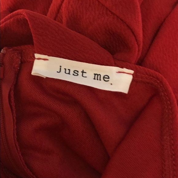 Small Little Red Dress with Bow - Picture 3 of 3